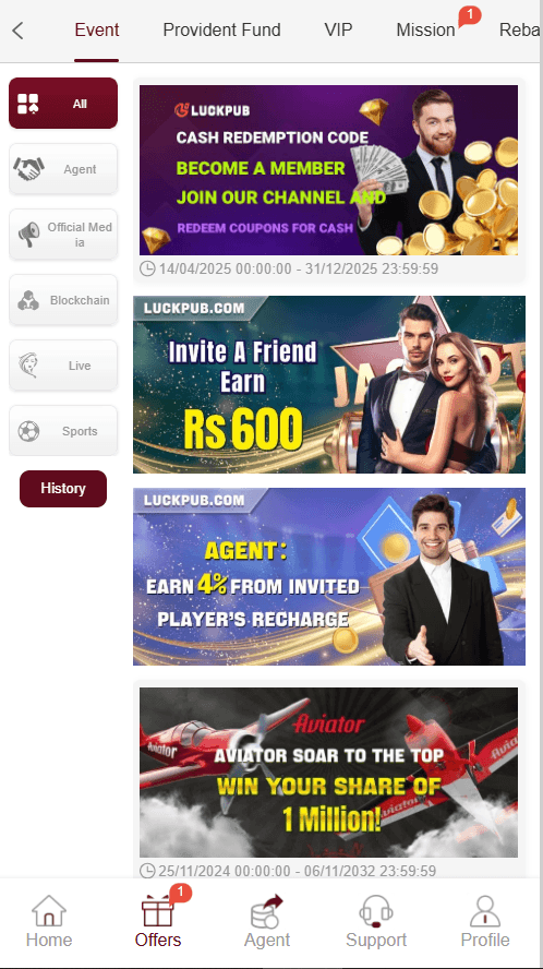 luckpub game refereal